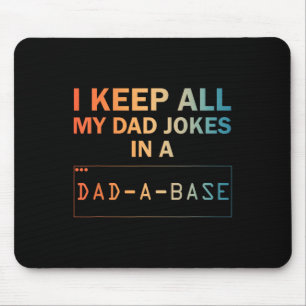 Dad Jokes Design For Men Dad Database Dad Joke Lov Mouse Mat