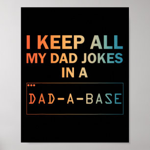 Dad Jokes Design For Men Dad Database Dad Joke Lov Poster