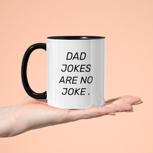 Dad jokes editable quote coffee mug