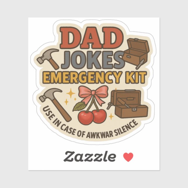 Dad Jokes Emergency Kit Father's Day Sticker (Sheet)