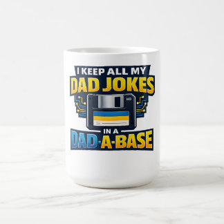 Dad Jokes In A Dad-A-Base Funny Dad Mug Gift