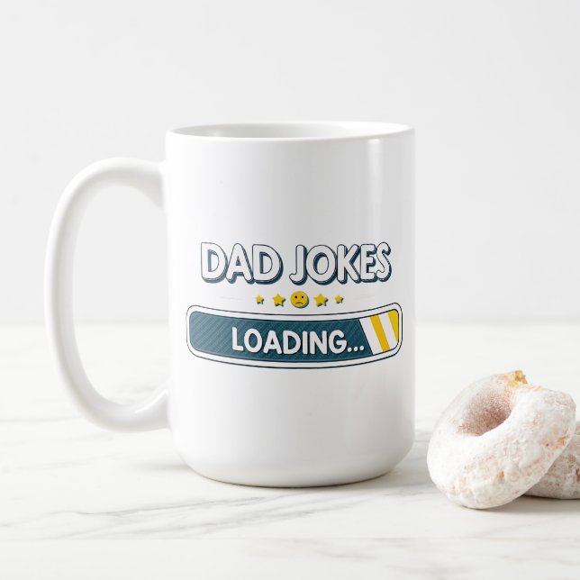 Dad Jokes Loading... Coffee Mug (With Donut)