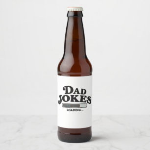 Dad Jokes Loading Father’s Day Grandpa Husband Beer Bottle Label