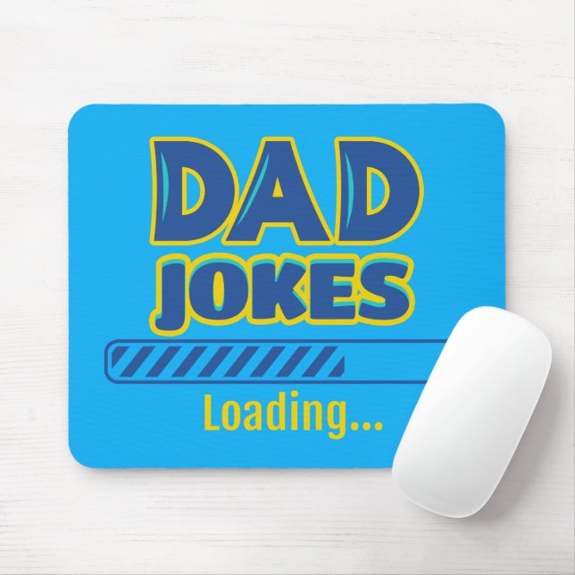 Dad Jokes Loading Mouse Mat (With Mouse)