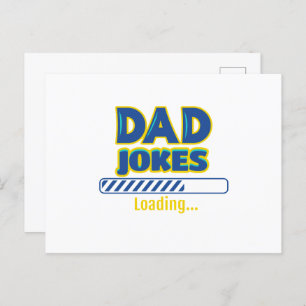 Dad Jokes Loading Postcard