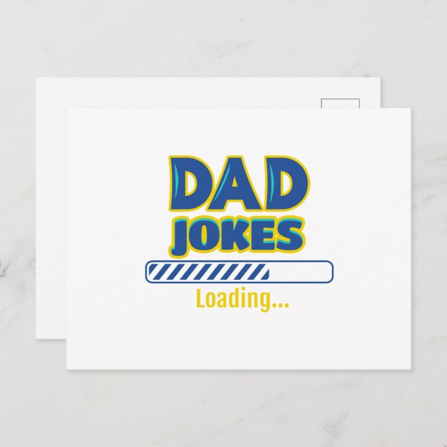 Dad Jokes Loading Postcard (Front/Back)