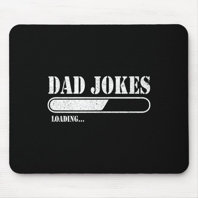 Dad Jokes Loading Premium  Mouse Mat (Front)