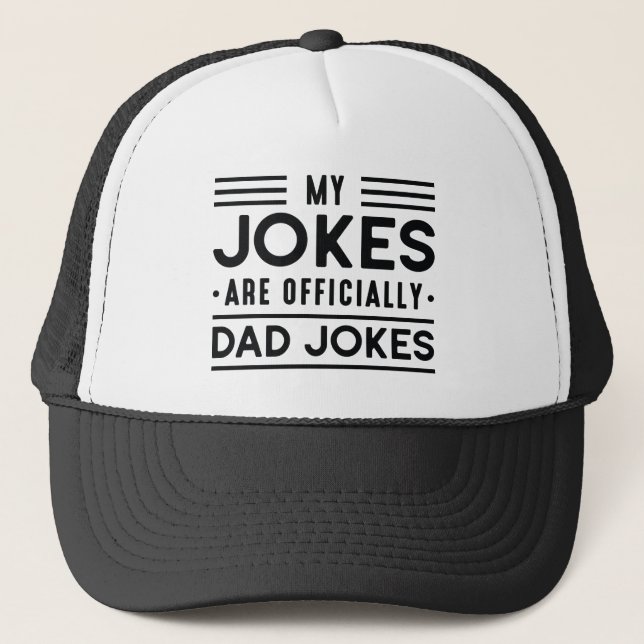 Dad Jokes Trucker Hat (Front)