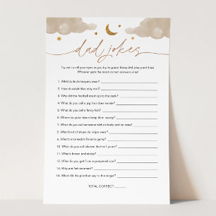 Dad Jokes Twinkle Little Star Baby Shower Game
