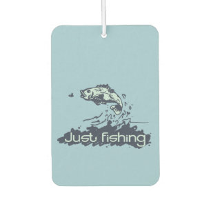 Dad just fishing fisherman custom freshener