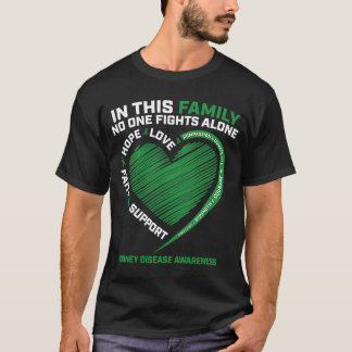 Dad Kidney Disease  Mum Women Men  Kids Awareness T-Shirt