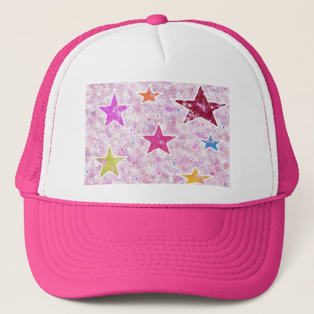 Dad, kids & children abstract trucker hat   (Front)