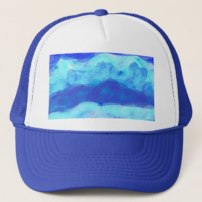 Dad, kids & children abstract trucker hat (Front)