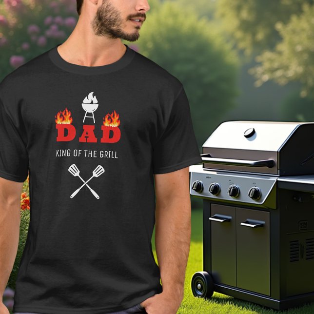 DAD king of the grill BBQ black T-Shirt (Creator Uploaded)
