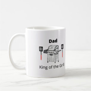 Dad King of the Grill Coffee Mug