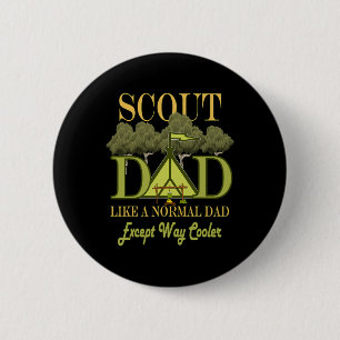 Dad Leader Camping Scouting For Men Fathers Day 6 Cm Round Badge