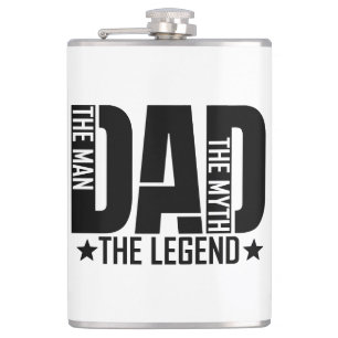 Dad Legend Man Hip Flask