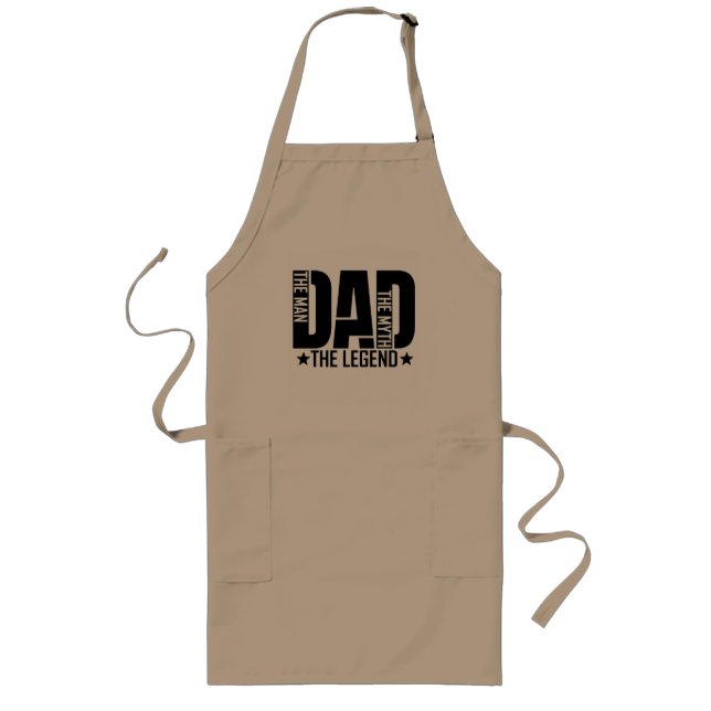 Dad Legend Man Long Apron (Front)