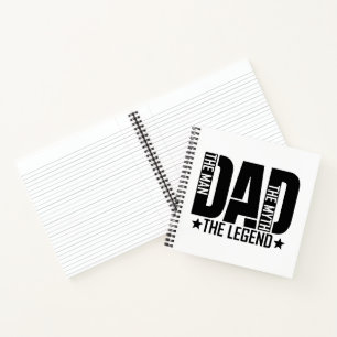 Dad Legend Man Notebook
