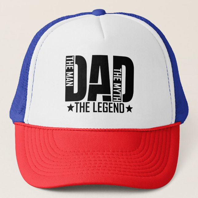 Dad Legend Man Trucker Hat (Front)