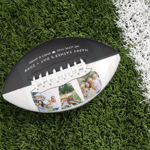 DAD Letter Cutout Photo Collage Custom Text American Football