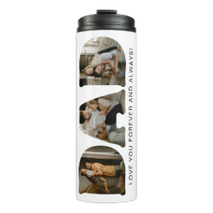 DAD Letter Photo Collage Father's Day  Thermal Tumbler