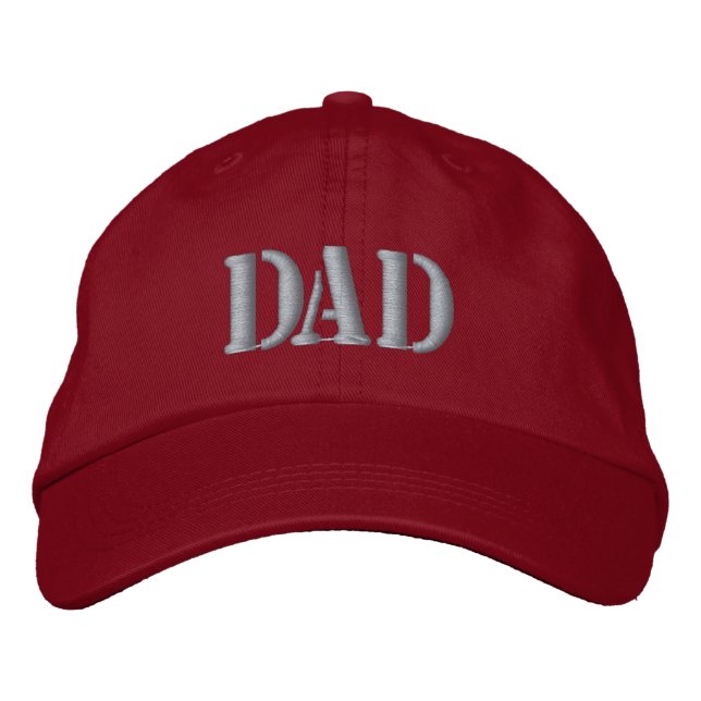 DAD Lettering Hat – Simple Embroidered Style (Front)