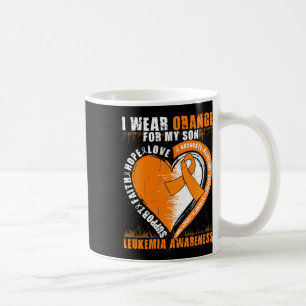 Dad Leukaemia Awareness Son Leukaemia Awareness Coffee Mug