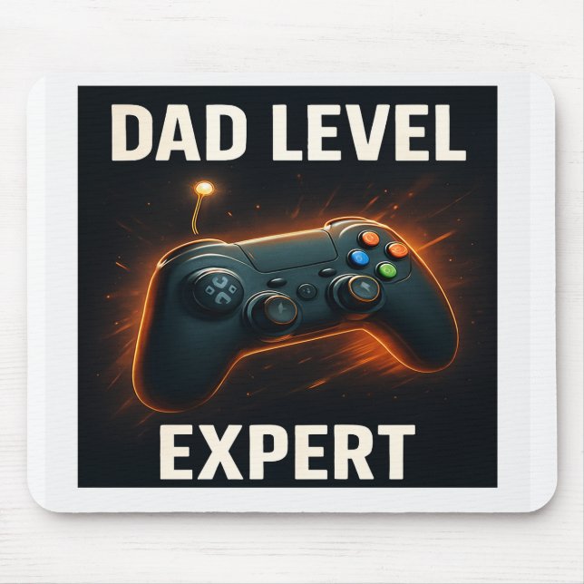 Dad Level: Expert Mouse Mat (Front)