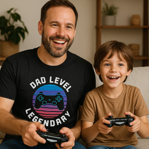 Dad Level Legendary Game Controller Father's Day T-Shirt