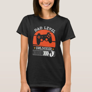 Dad Level Unlocked 2023 Gamer Pregnancy Soon To Be T-Shirt