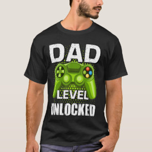 Dad Level Unlocked 2023 Gamer Pregnancy Soon To Be T-Shirt