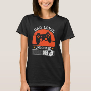 Dad Level Unlocked 2023 Gamer Pregnancy Soon To Be T-Shirt