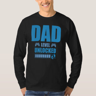 Dad Level Unlocked Gamer Pregnancy Soon To Be Fath T-Shirt