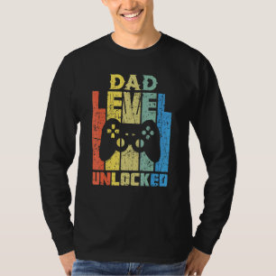 Dad Level Unlocked Soon To Be Father Pregnancy Ann T-Shirt