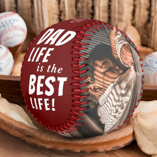 Dad Life is the Best Life 2 Photos Father's Day Baseball