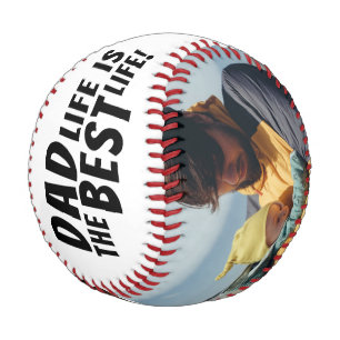 Dad Life is the Best Life 2 Photos Father's Day Baseball