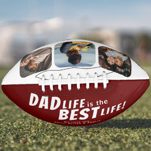Dad Life is the Best Life 3 Photos Father's Day American Football