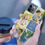 Dad Life is the Best Life 4 Photo Monogram Blue Case-Mate iPhone Case<br><div class="desc">Add your initials and 4 photos to this custom iPhone Case. The photo template is set up for you to add your pictures working clockwise from the top right. The dad quote reads "Dad Life is the Best Life" followed by dad's initials - all of which is editable. The design...</div>