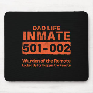 Dad Life Prisoner Inmate Funny Jail Halloween Cost Mouse Mat