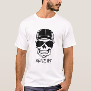 Dad Life Skull Sunglasses Father's Day Mens T-Shirt