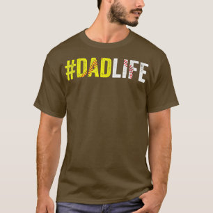 Dad Life Softball Daddy Baseball Sports Lover Fath T-Shirt