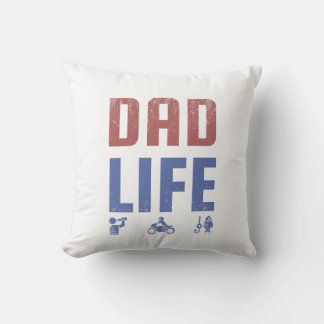 Dad Life SVG – Father’s Day Vintage Design | Funny Cushion