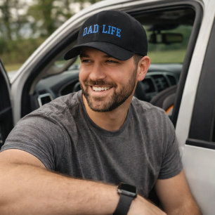 Dad Life Varsity Athletic Fatherhood Lifestyle  Embroidered Hat