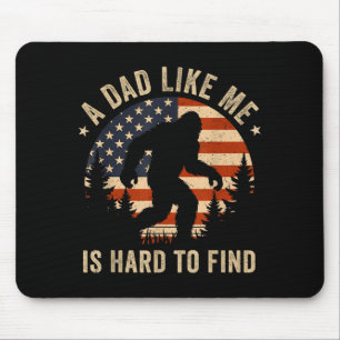 Dad Like Me Is Hard To Find Bigfoot Usa Flag Funny Mouse Mat