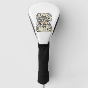 Dad Like No Udder Funny Cow Vintage Vector Design_ Golf Head Cover