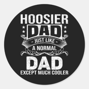 Dad Like Normal Dad But Much Cooler Classic Round Sticker