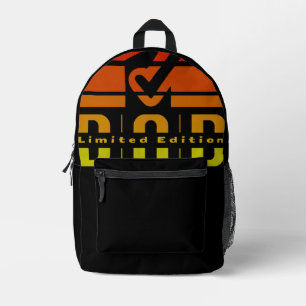 Dad Limited Edition: Fatherhood as Visible Feeling Printed Backpack