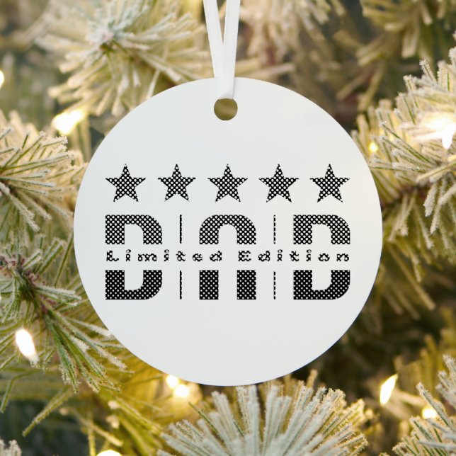 Dad Limited Edition Metal Tree Decoration (Insitu)