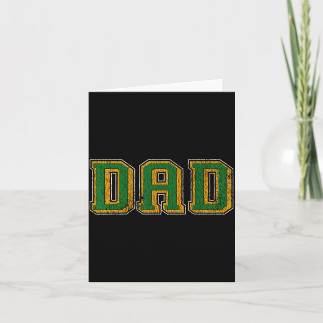 Dad Logo Clic Bold Font Fathers Day Irish Dad P Gr Card (Front)